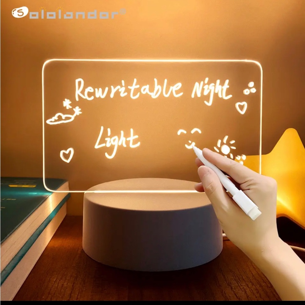 Rewritable night light
